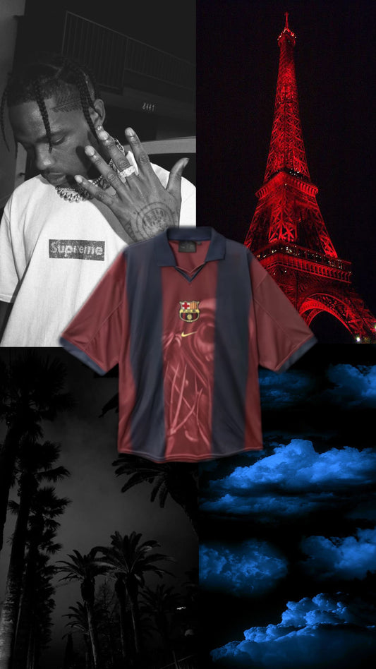 CJ x Nike x FC Barcelona Retro 2000/01 Skeleton Home Jersey